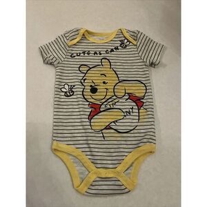 Disney‎ Baby Winnie the Pooh Bodysuit 18M Cute As Can "bee"